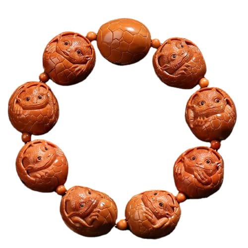 Bracelet en bois d'olivier sculpté main XIALON, le cadeau idéal