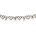 Darice 2818-92 Grapevine Garland Bow Heart 5Ft