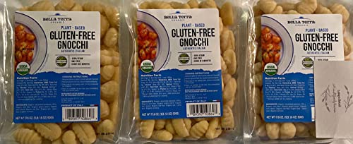 Bella Terra Gluten Free Gnocchi, Pack Of 3, Bundled With Lang's Recipe Card, Authentic Italian Gnocchi, Italian Gnocchi, Gluten Free Gnocchi, Vegan Gnocchi, Organic Gnocchi, Gmo Free Gnocchi, Cooks In 3 Mins Gnocchi, 3.3Lbs #TOP4