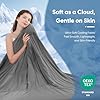 Elegear Revolutionary Cooling Comforter Queen Absorb Body Heat to Keep Cool, Cooling Blanket for Hot Sleepers Japanese Arc-Chill 3.0 Cool Tech Fabric Summer Comforter Hypo-Allergenic Cool Quilt - Gray #5