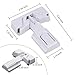 Snowharp Child Proof Refrigerator Door Lock, Baby Safety Fridge Door Latches, One Handed Operation, No Tools Need or Drill (White1)