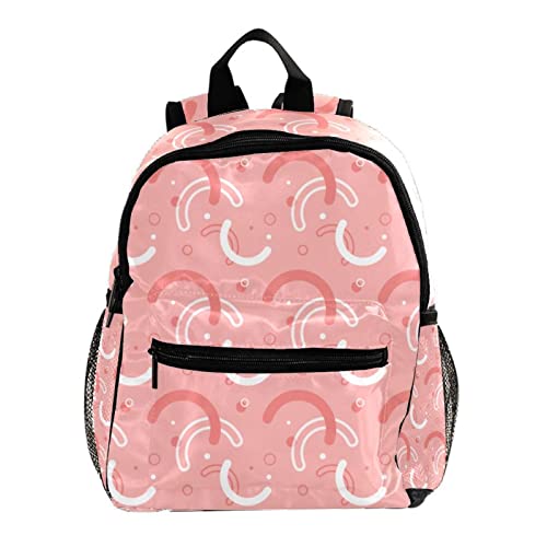 Sac à dos fille et garçon motif pétales roses 30 cm petit cartable mixte