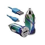  Seluxion – Cargador coche mechero USB Cable Data CV03 con para LG: E900 Optimus 7/E960 Google Nexus 4/E975 Optimus G/GD550