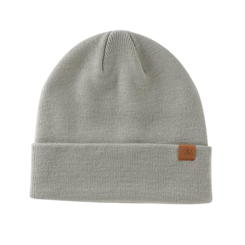 Image of Home Prefer Mens Winter Hats Acrylic Knit Cuff Beanie Cap Warm Womens Beanie Hat
