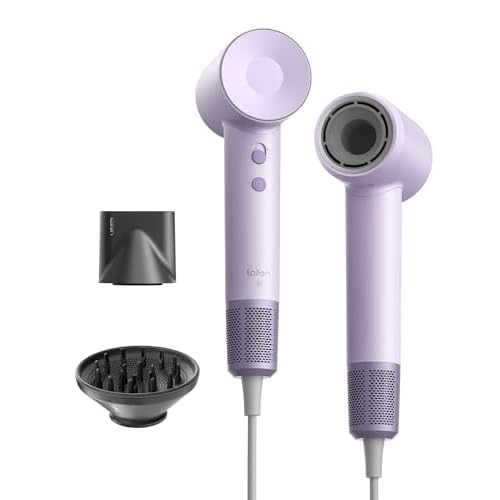 Laifen SE Secador de Pelo 200 M Iones Motor sin Escobillas de 105 000 RPM Secado Rápido Control Inteligente de Temperatura con 2 Boquillas Magnéticas Bajo Ruido Viaje Hogar Rizado Alisado (L