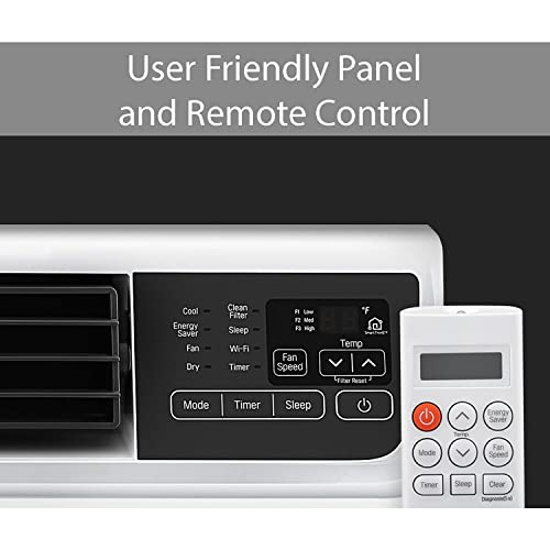 Lg 9,500 Btu Dual Inverter Smart Window Air Conditioner, Cools 450 Sq. Ft., Ultra Quiet Operation, Up To 15% More Energy Savings, Energy Star®, Works With Lg Thinq, Amazon Alexa And Hey Google, 115V #TOP7