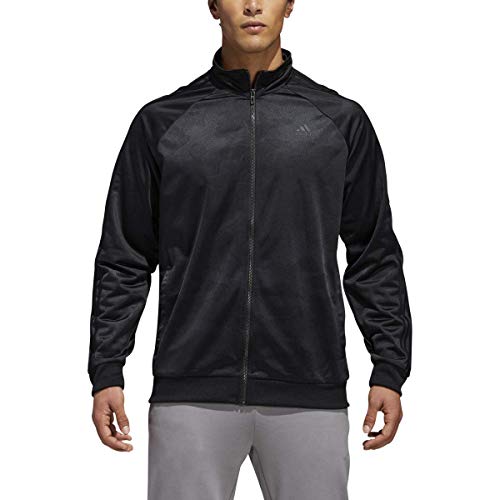 adidas Essentials 3 Stripe Tricot Top Black MD