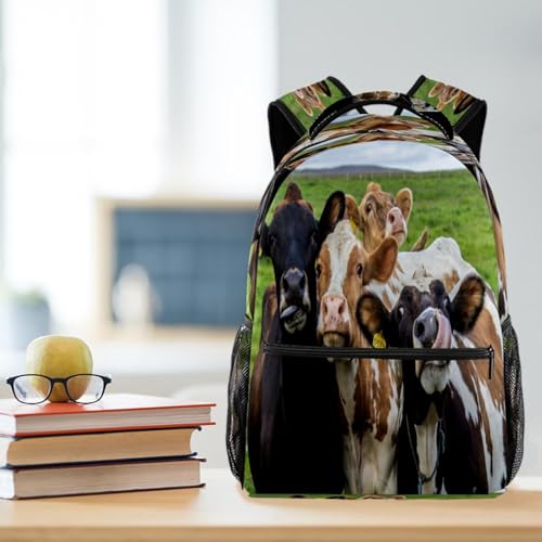 Sac à dos d'école vaches pour collégiens et sorties du week-end - 5