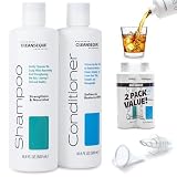 GoPong Shampoo Flasks 2 Pack (33 oz Total) - Hidden Alcohol Travel Flasks - Secret Liquor Containers for Cruises - Includes Funnel & Spout