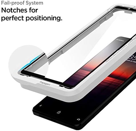 Spigen, 1 Pack, Screen Protector for Sony Xperia 1 II, Full Screen Coverage, AlignMaster, Auto-Align Technology, Case Friendly, Xperia 1 II Compatible Full Screen Tempered Glass