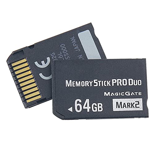 High Speed 64 GB Memeory Stick Pro Duo (Mark2) PSP-Speicherkarte kompatibel mit Sony PSP1000 2000 3000 Kamera-Speicherkarte