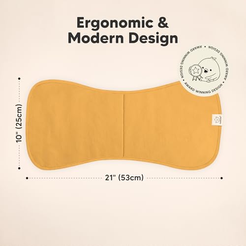 Image of Organic Burp Cloths Baby Boy & Girl - 5-Pack Super Absorbent Cotton Burping Cloths for Babies, Soft & Plush Newborn Spit Up Rags, Infant Towels for Milk Spit Up, Unisex, Large 21 inch x 10 inch (Phase)