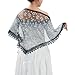 Eigso Women Triangle Lace Veil Fashion Bridal Tassel Head Wrap for Woman