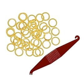 Orthodontic Rubber Bands for Braces - Premium Quality Elastic Teeth Rubber Bands for Braces, Fix Tooth Gaps, Dreadlocks, Includes Free Elastic Placer- Medium Force 3.5 oz, 1/4 Inch, Natural (100 Pack)