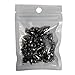 RUBYCA 100 Sets 9MM Black Gunmetal Color Bullet Cone Spike Stud Metal Screw Back DIY Leather-Craft