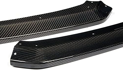 Front Bumper Lip fit for compatible with 2015-2020 Subaru WRX STI Sedan, Front Bumper Lip Spoiler Air Chin Body Kit Splitter Real Carbon Fiber, 2016 2017 2018 2019 (CS-Style)