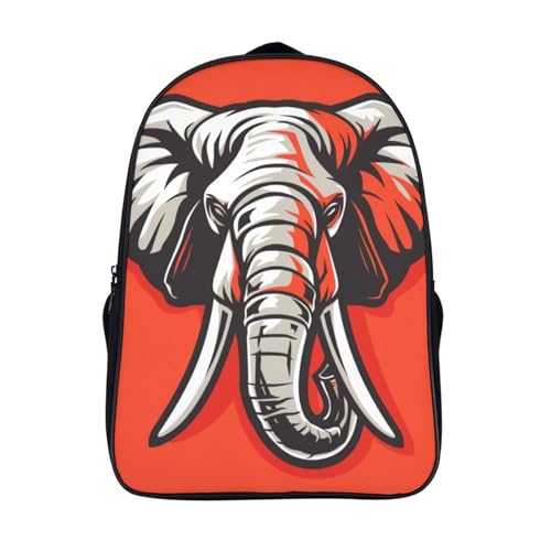Mochila guardería de elefante espaciosa para evitar dolores de espalda en niños