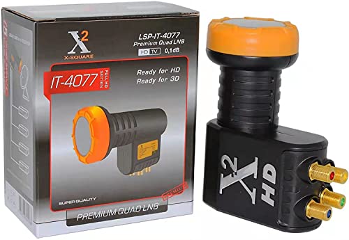 Quad Lnb 4 Out 4 Way Digitial Full Hd Universal Lnbf Ku-Band Tv Satellite 3D,4K, 0.1Db Satellite Dish Lnbf, Linear, Polarized #TOP3