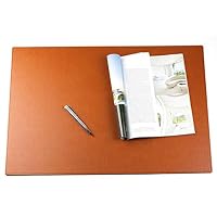 DELMON VARONE - Sous-main 45 X 35 Cm Personnalisable En Cuir Marron - Tapis De Bureau Anti-dérapant Et Lavable, Idéal Comme Tapis De Souris Et Protection Pour Votre Bureau (personnalisé DELMON VARONE - Sous-main 45 X 35 Cm Personnalisable En Cuir Marron - Tapis De Bureau Anti-dérapant Et Lavable, Idéal Comme Tapis De Souris Et Protection Pour Votre Bureau (personnalisé