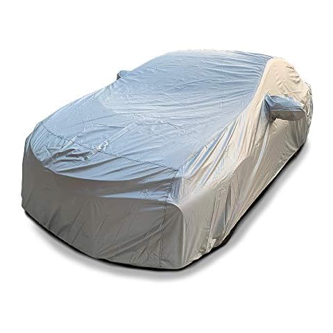 Crevelle Custom Fits 2004-2022 Toyota Prius/Prius Prime/Prius Plug-in Hatchback Wagon Car Cover Silver Metallic Covers Cover