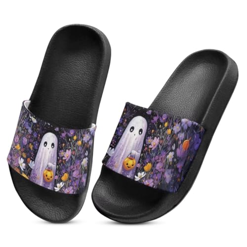 Image of Unisex Slides for Girls Boys Comfortable Slippers Slides Non-slip Shower Shoes House Fashion Thick for Indoor & Outdoor Gifts