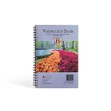 Sketchbook watercolor, aquarell Buch A5 mit schweres Papier 300 g/m², für Künstler gemacht Watercolor book mit 30 blätter und 60 Seiten. , Aquarell Skizzenbuch A5 fur Urban Watercolor Journey