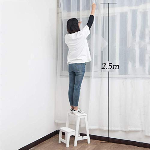 Taburete de escalada para interiores de madera con estante multifunción 7