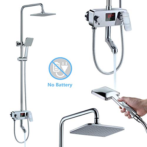 Derpras smart shower system with LED temperature display