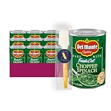 Del Monte - Lavinia Essentials Bundle 12- Pack of Chopped Spinach Canned Vegetables 14.5 oz Can + 1 Utility...