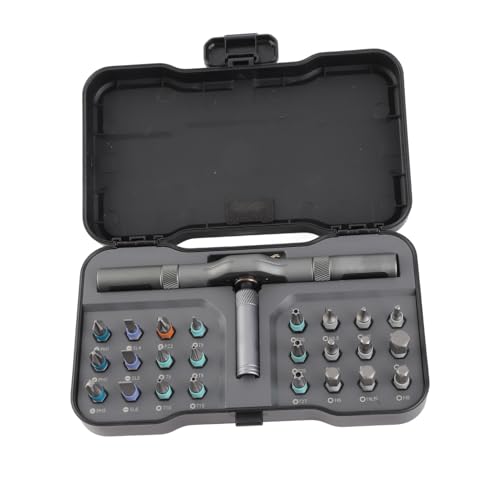 Haosie Ratchet Screwdrivers Set, 24 in 1 Screwdrivers Set in Cases, Multi Ratcheting Screw Driver with Handle, Hardware Repair Tools