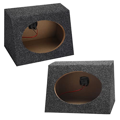 BBTO 2 pack angled car audio speaker boxes for 6x9 inch speakers