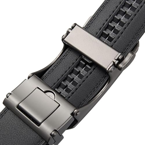 Men Leather Belt Luxury Automatic Buckle Elegant Waistband Fashion Business3