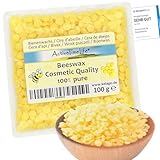ActiveTimeLife® Cire d'abeille Jaune 100 g | Naturelle | idéale pour les Cosmétiques Bougies Crèmes Pommades Savons Toiles cirés   Sachet de recharge