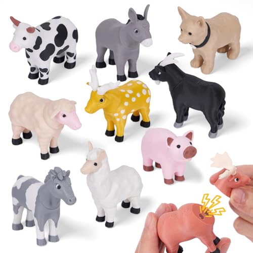 Cessfle 40 Pieces Magnetic Mix or Match Animal Toys Play