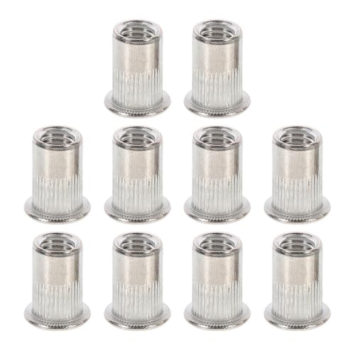 DECHOUS �X�e�����X���t���b�g�w�b�h�C���T�[�g�i�b�g 10�Z�b�g �����������^�ъȒP �d�C���i��ƒ�p�ɍœK M5�T�C�Y�̑ϋv�����郊�x�b�g�i�b�g