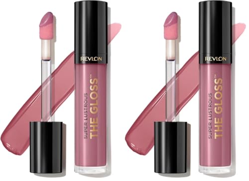 Image of Revlon Super Lustrous The Gloss, Non-Sticky, High Shine Glossy Finish, Lightweight Moisture Enriched With Agave, Moringa Oil Capuacu Butter - Taupe Luster(306), 3.8ml (Pack of 2)