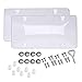 Car License Plates Shields 2 Pack Clear Bubble Design Novelty Plate Covers to Fit Any Standard US Plates, Unbreakable Frame Covers to Protect Front, Back License Plates, Screws Included