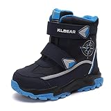 UJKOO Boys Girls Snow Boots Winter Warm Waterproof Slip Resistant Cold Weather Outdoor Boots Kids Sh