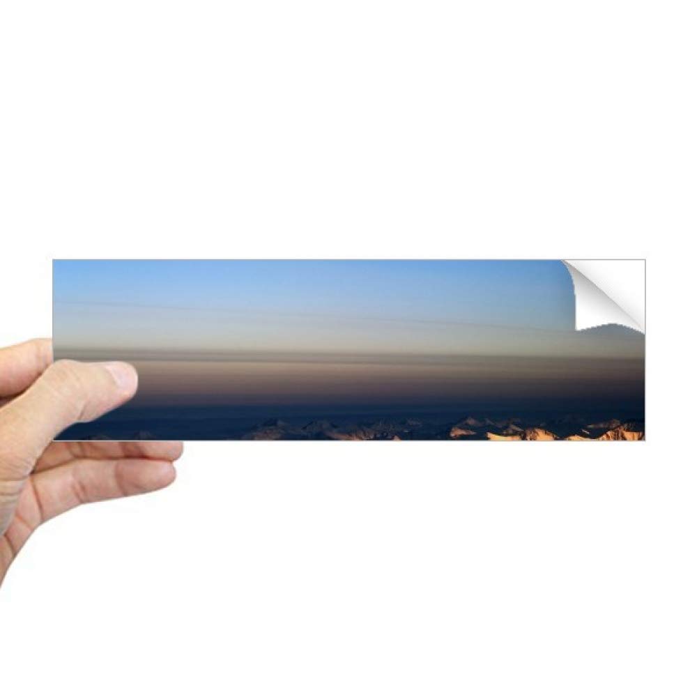 Sticker rectangulaire pour fenêtre motif paysage déco vitre autocollant mural