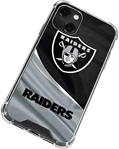 Skinit Clear Phone Case Compatible with iPhone 13 Mini - Officially Licensed NFL Las Vegas Raiders Design