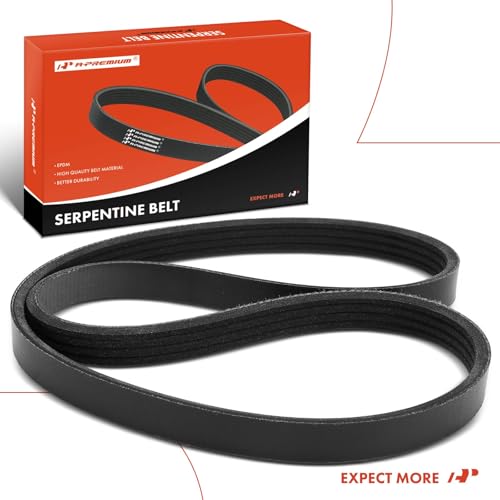 A-Premium Stretch Fit Serpentine Belt 4-Rib 35.51 In for Ford, Mazda, Lincoln - Explorer 2011, Fusion 2010-2012, Edge 2007-2011, 6 2009-2013, CX9 2007-2015, MKZ, MKX, Gas, Location - Power Steering by A-Premium - Used condition - Image 9