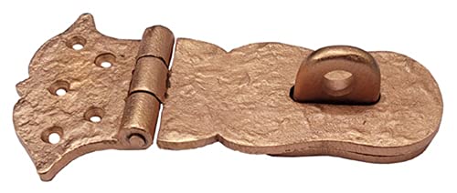 Image of Adonai Hardware inchParan inch Heavy Duty Cast Iron Safety Hasp and Staple (6 inch x 1 Pack, Copper Finish) for Vintage Pirates Treasure Chest, Trunks, Wooden Jewelry Box, Cases, Furniture and Sheds