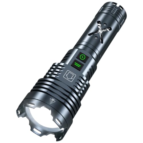 Image of Super Bright 99000 High Lumens Flashlights Rechargeable, Powerful LED Flashlight 6 Mode, Zoomable Tactical Flashlights, Anti-Drop Wear-Resistant for Home Emergency Camping