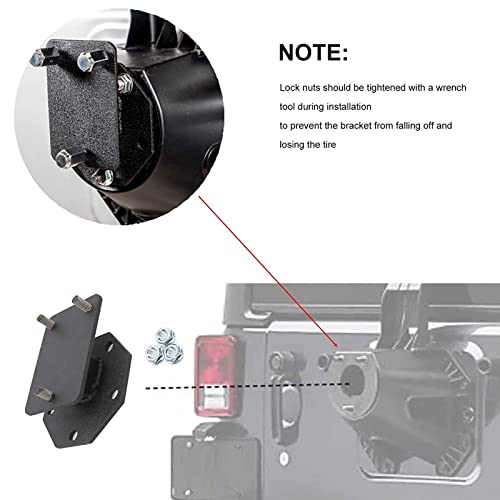 Rulline Spare Tire Relocation Mounting Bracket Spare Tire Bracket For Trailer #TOP4