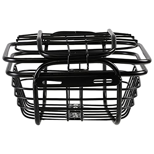 Jojofuny Rear Bike Basket Metal Wire Bicycle Cargo Basket Heavy Duty Mesh Bicycle Cargo Rack Storage Basket Mount For Back Under Seat #TOP3