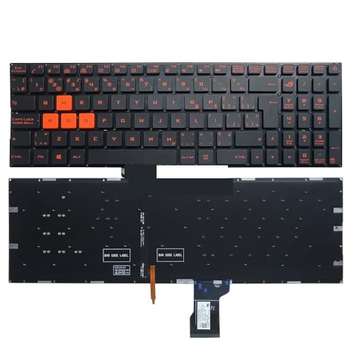 Clavier rétroéclairé pour ROG GL502VML GL502VT GL502VS-DS71 Canadien Français pièce
