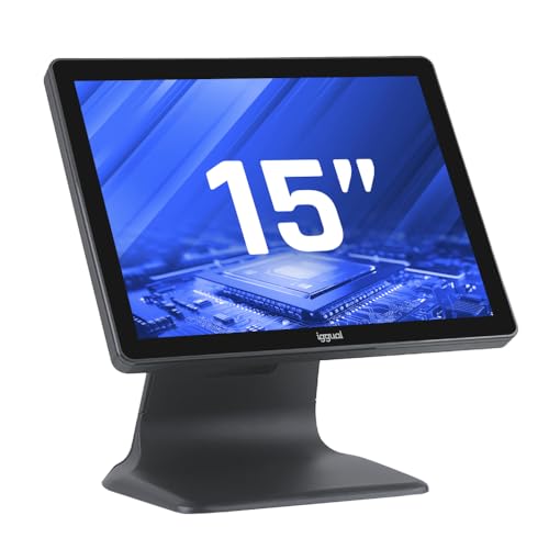 iggual TPV Táctil 15" AIO WiFi. Windows 10 IOT. POS Todo en Uno. Monitor Táctil Capacitivo. Intel Processor N100 12ª generación. SSD 128GB. RAM 4GB. Uso Comercial. Preparate para Verifactura.