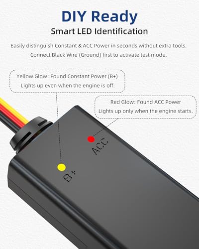 Dash Cam Hardwire Kit USB C – Acc Power Cable with 24H Parking Mode & Low Voltage Protection, Compatible with Redtiger, Wolfbox, Vanture and Most Dash Cameras, 4 Fuse Tap Sets - image 2