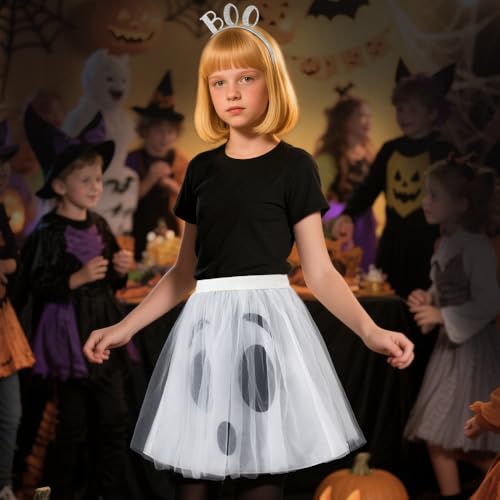 Falda tutu de calabaza Halloween con diadema para mujer y niña miniatura 2