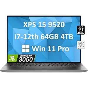 Dell-XPS-15-9520-156-FHD-Intel-12th-Gen-14-Core-i7-12700H-Beat-i9-11980HK-64GB-DDR5-RAM-4TB-PCIe-SSD-RTX-3050-Business-Laptop-Backlit-Fingerprint-Thunderbolt-4-Webcam-Win-11-Pro